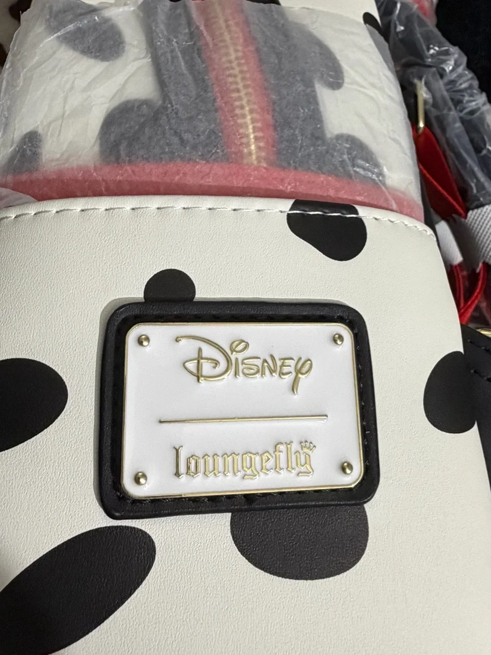 Loungefly White, Black & Red Dalmatian Puppy Backpack